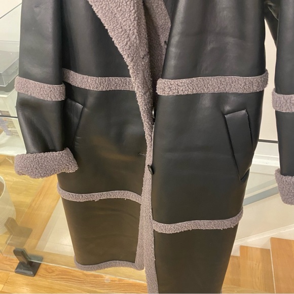 Faux shearling leather jacket NWOT - Picture 14 of 14
